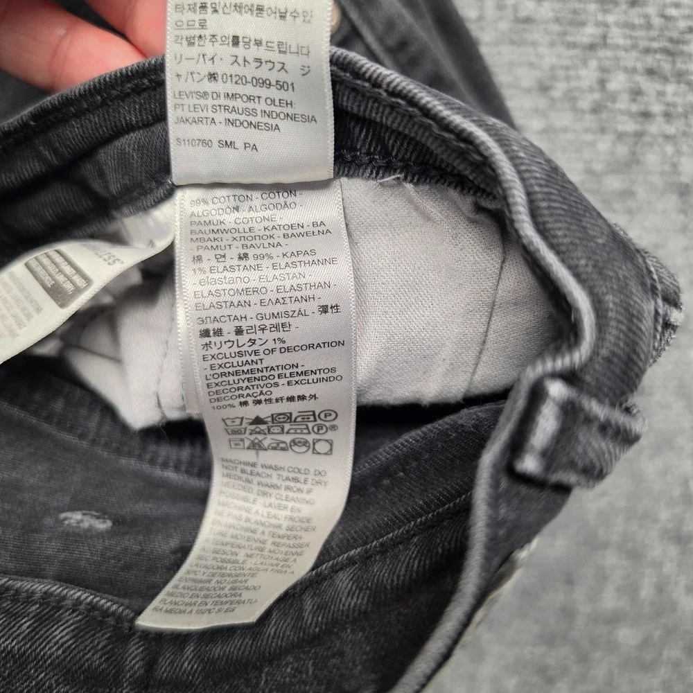 Levis 559 Relaxed Straight Fit Jeans Mens W38 L30 Black Charcoal Denim